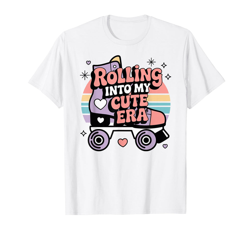 Rolling Into My Era Roller Skating T-Shirt - Custom Art Print for Adults - T-Shirt, Sweatshirt, Hoodie