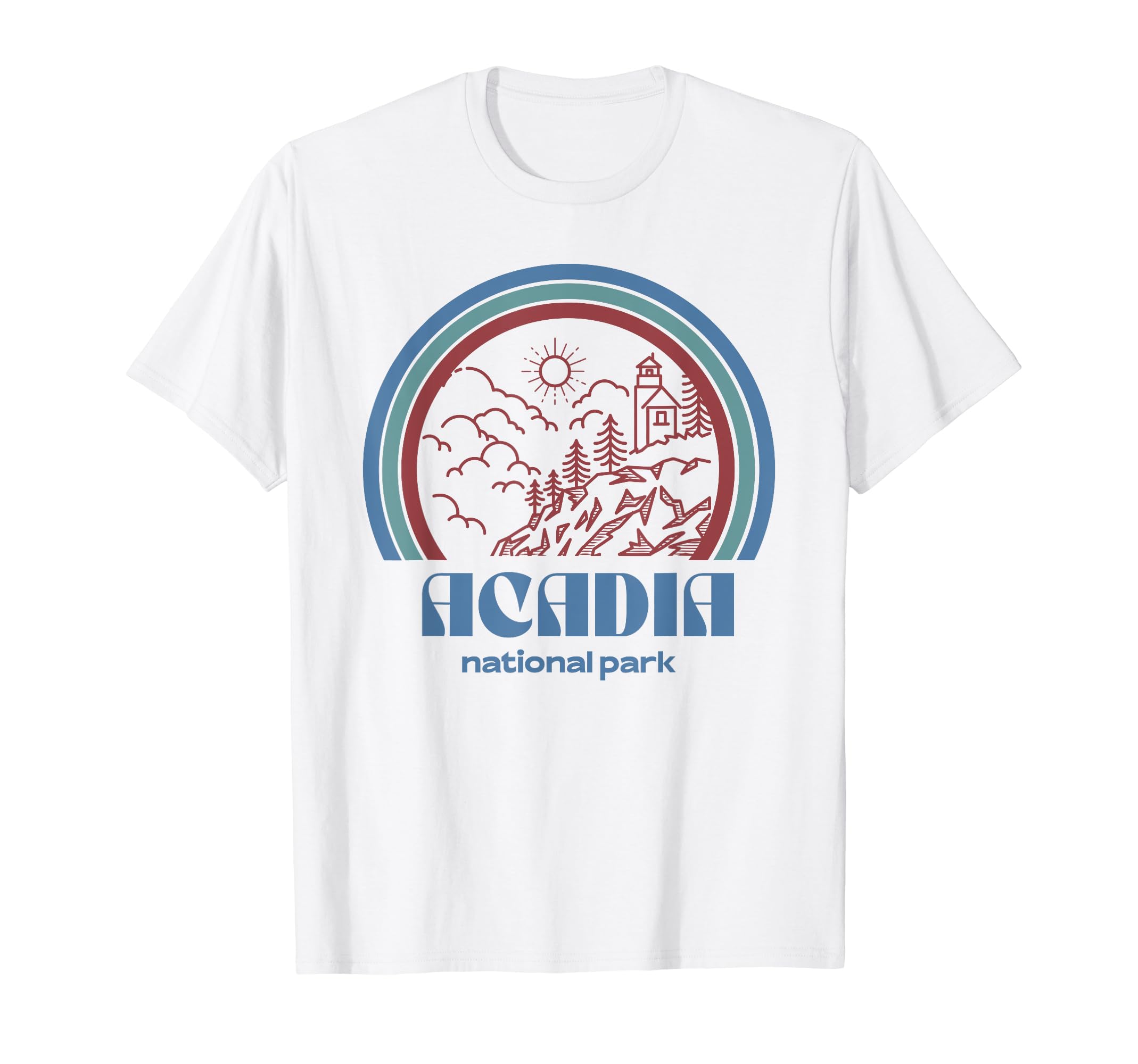 Acadia National Park Outdoor Hiking T-Shirt - Trendy Graphic Men Women - T-Shirt, Sweatshirt, Hoodie