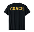 Coach Sports Trainer Yellow Back T-Shirt - Graphic Print Men Women - T-Shirt, Sweatshirt, Hoodie