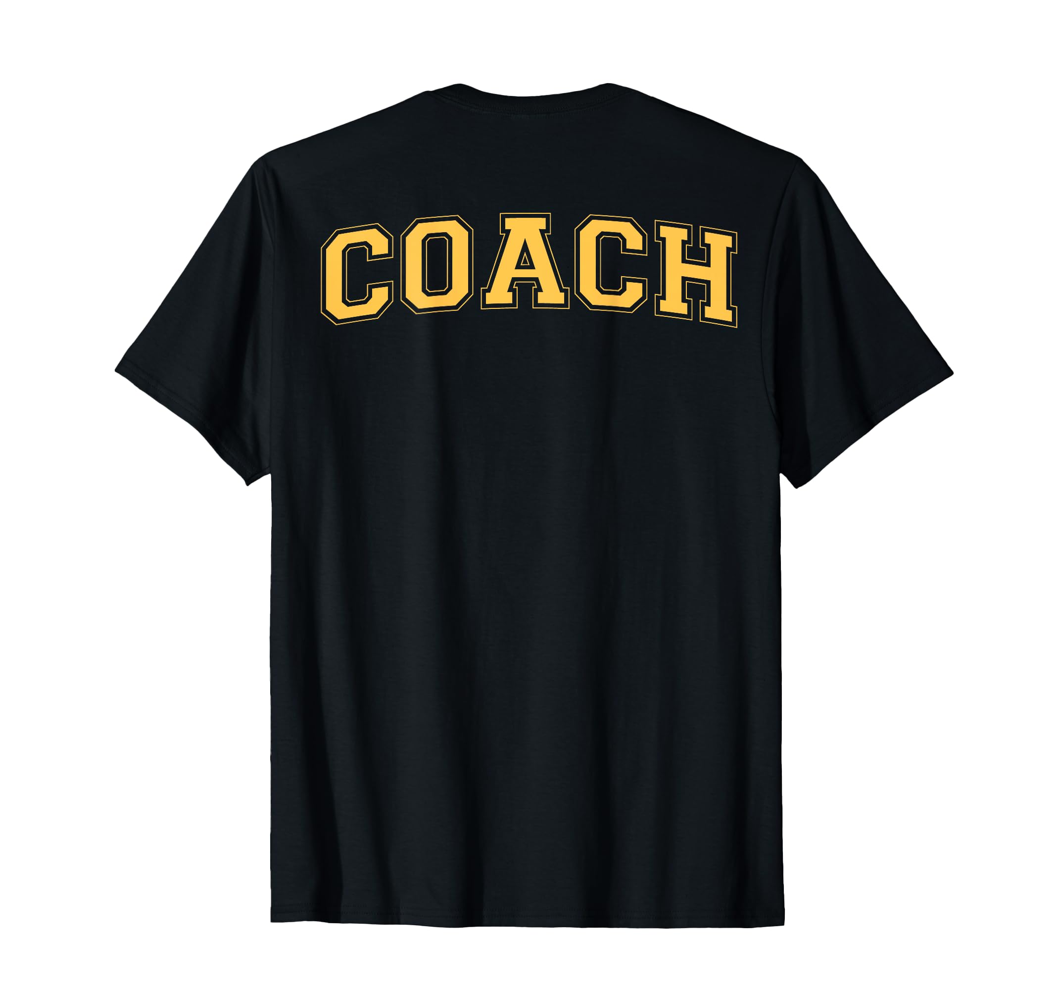 Coach Sports Trainer Yellow Back T-Shirt - Graphic Print Men Women - T-Shirt, Sweatshirt, Hoodie