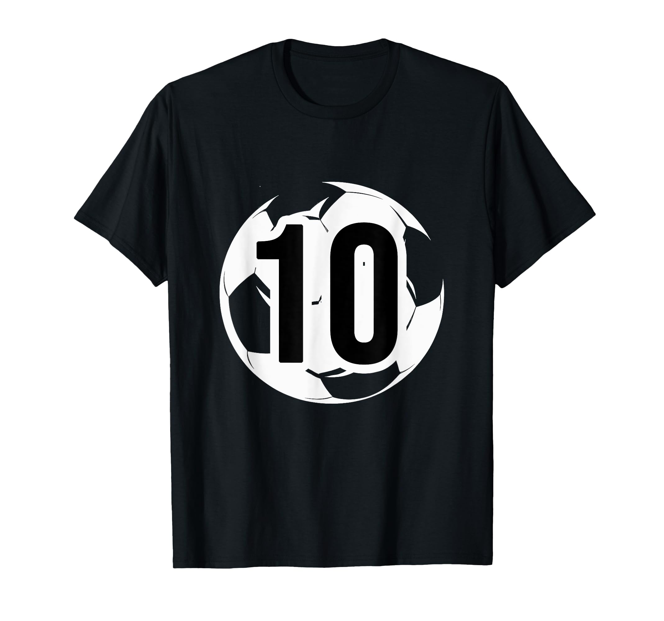 10 Soccer Birthday Gift Soccer Fan T-Shirt - Custom Art Print Men Women - T-Shirt, Sweatshirt, Hoodie