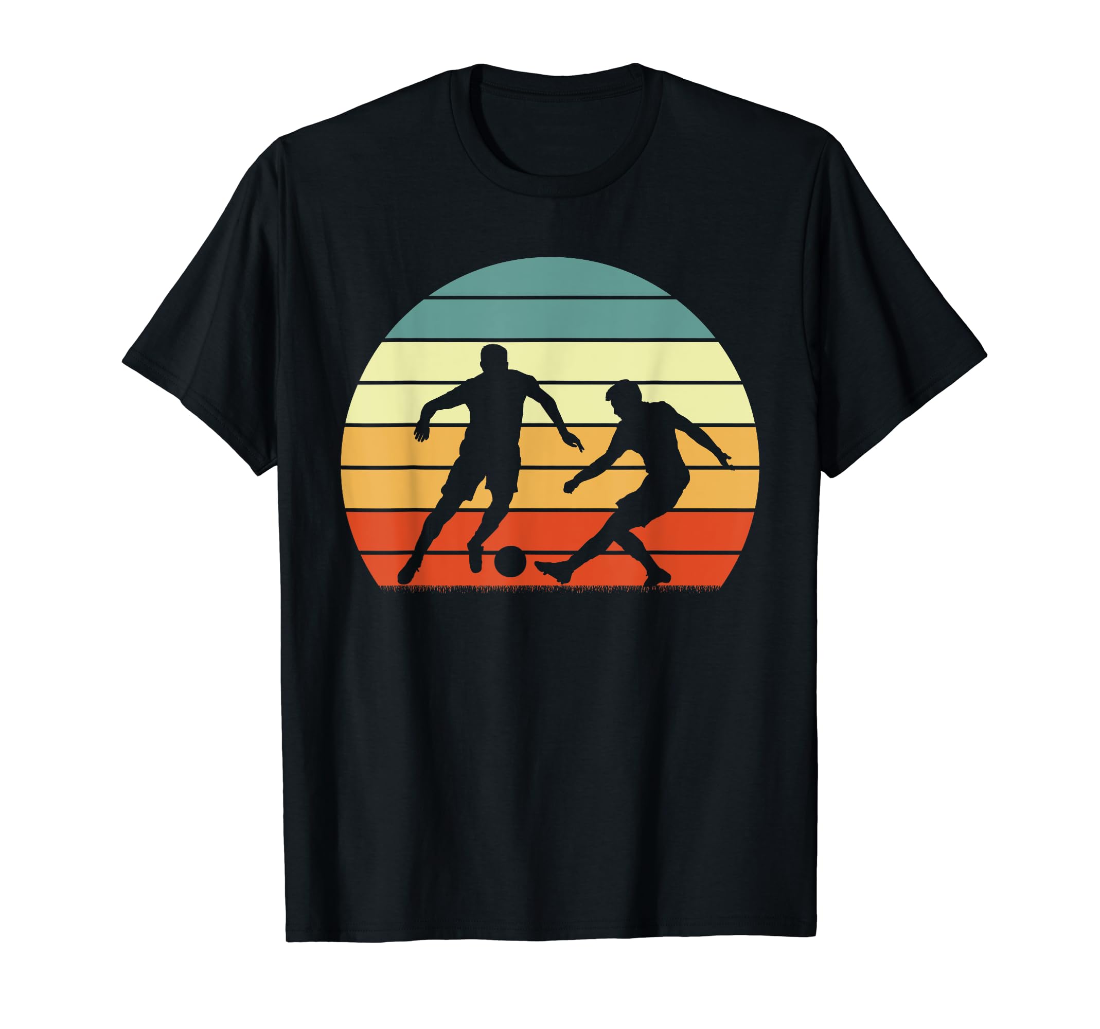 Soccer Sunset Two Soccer Players T-Shirt - Graphic Print Unisex - T-Shirt, Sweatshirt, Hoodie