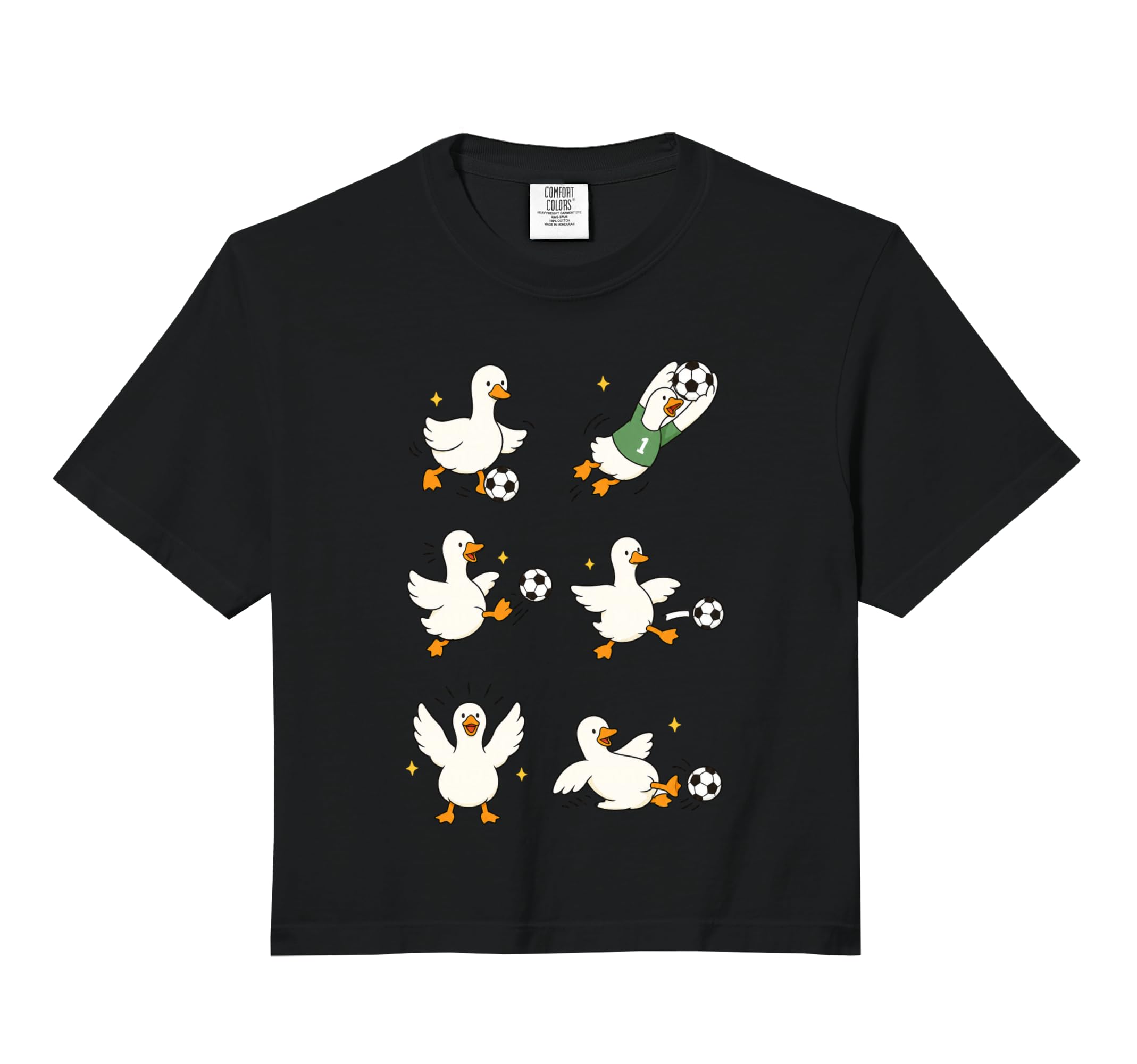 Silly Goose Playing Soccer Player Sweatshirt - Minimalist Print for Adults - T-Shirt, Sweatshirt, Hoodie