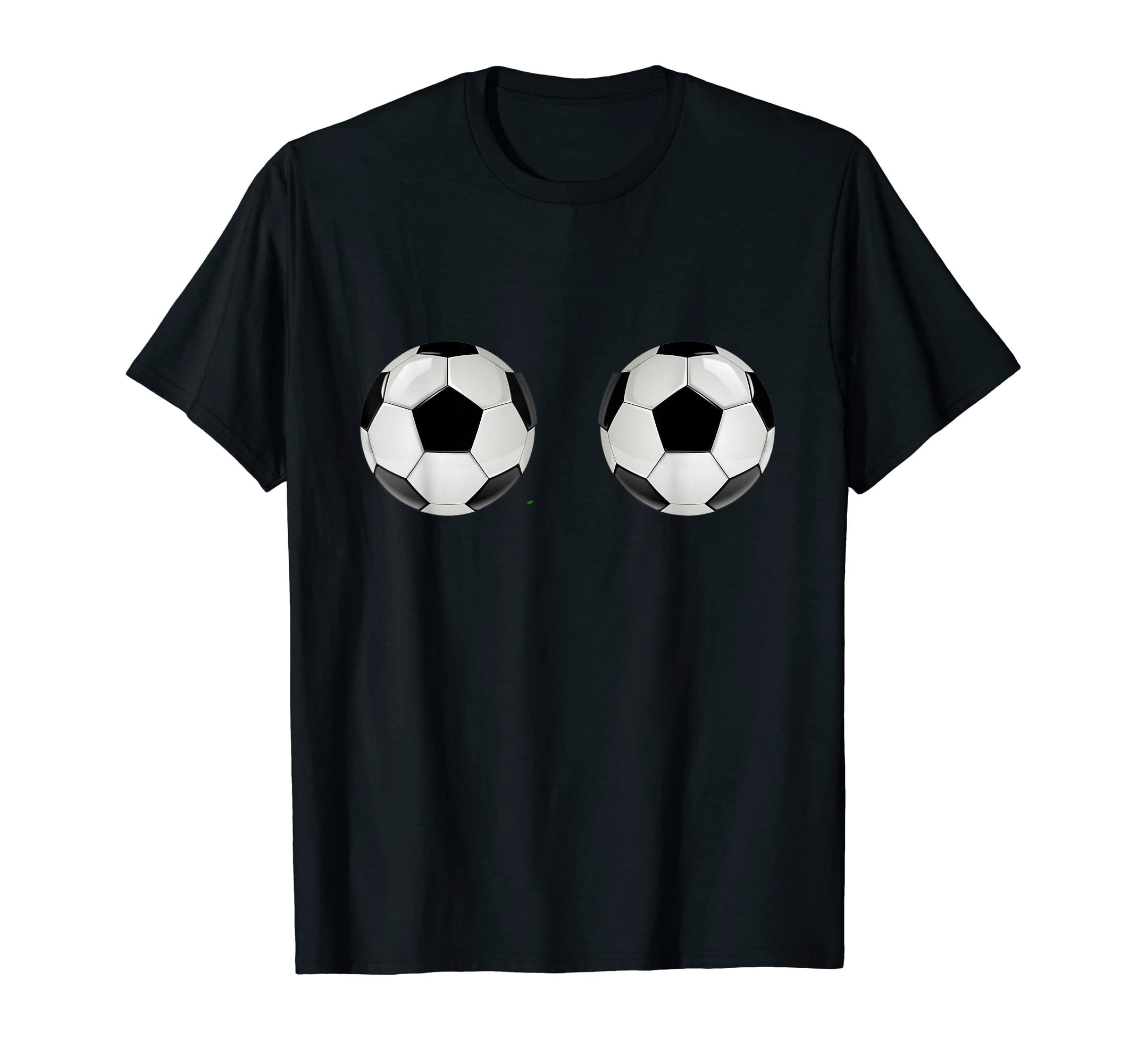 Two Balls Boobs Funny Bra Soccer Player T-Shirt - Aesthetic Graphic Unisex - T-Shirt, Sweatshirt, Hoodie