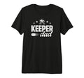Mens Ice Hockey Keeper Dad Hockey T-Shirt - Unique Graphic Unisex - T-Shirt, Sweatshirt, Hoodie