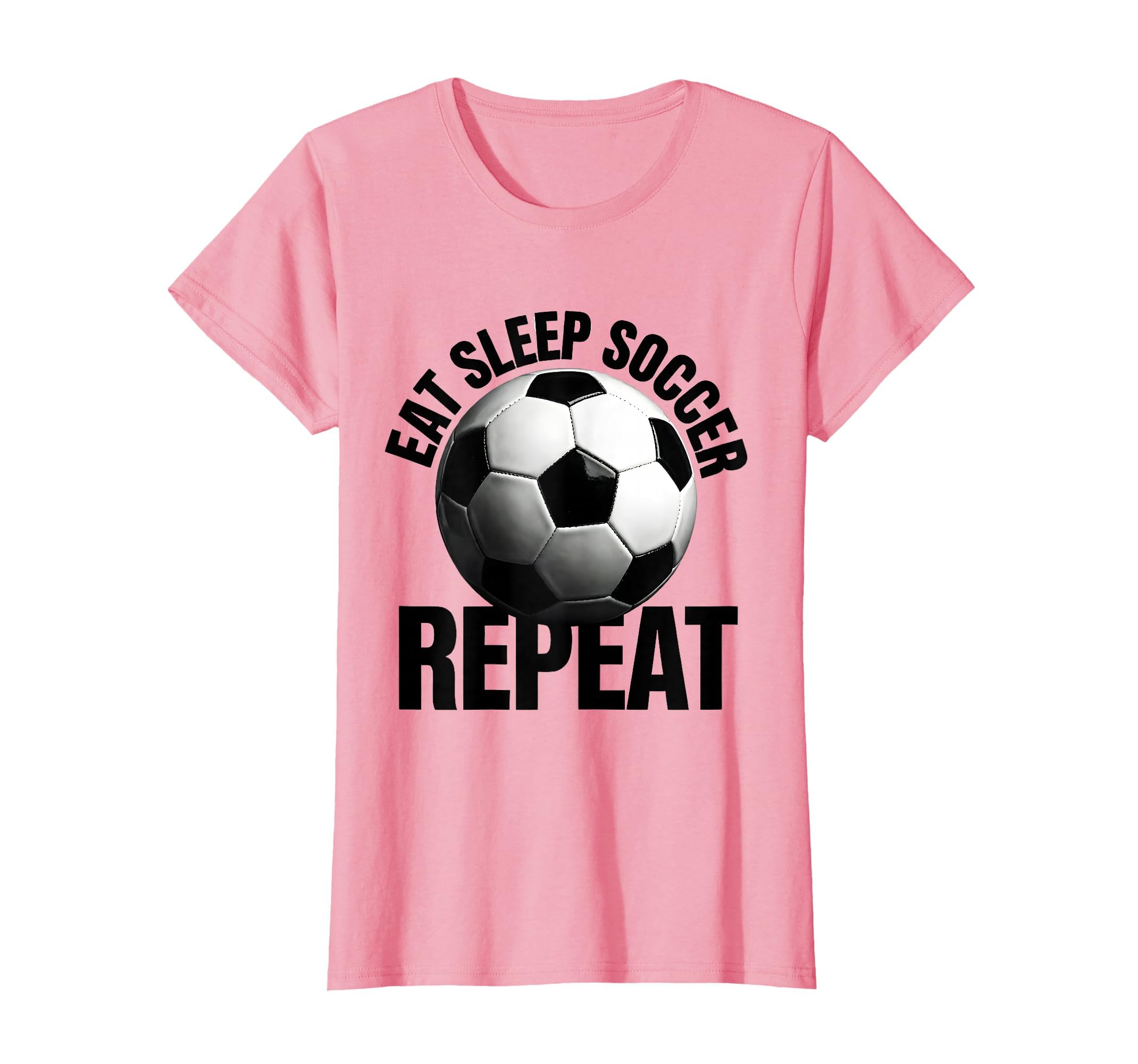 Eat Sleep Soccer Repeat Fan T-Shirt - Graphic Print for Adults - T-Shirt, Sweatshirt, Hoodie