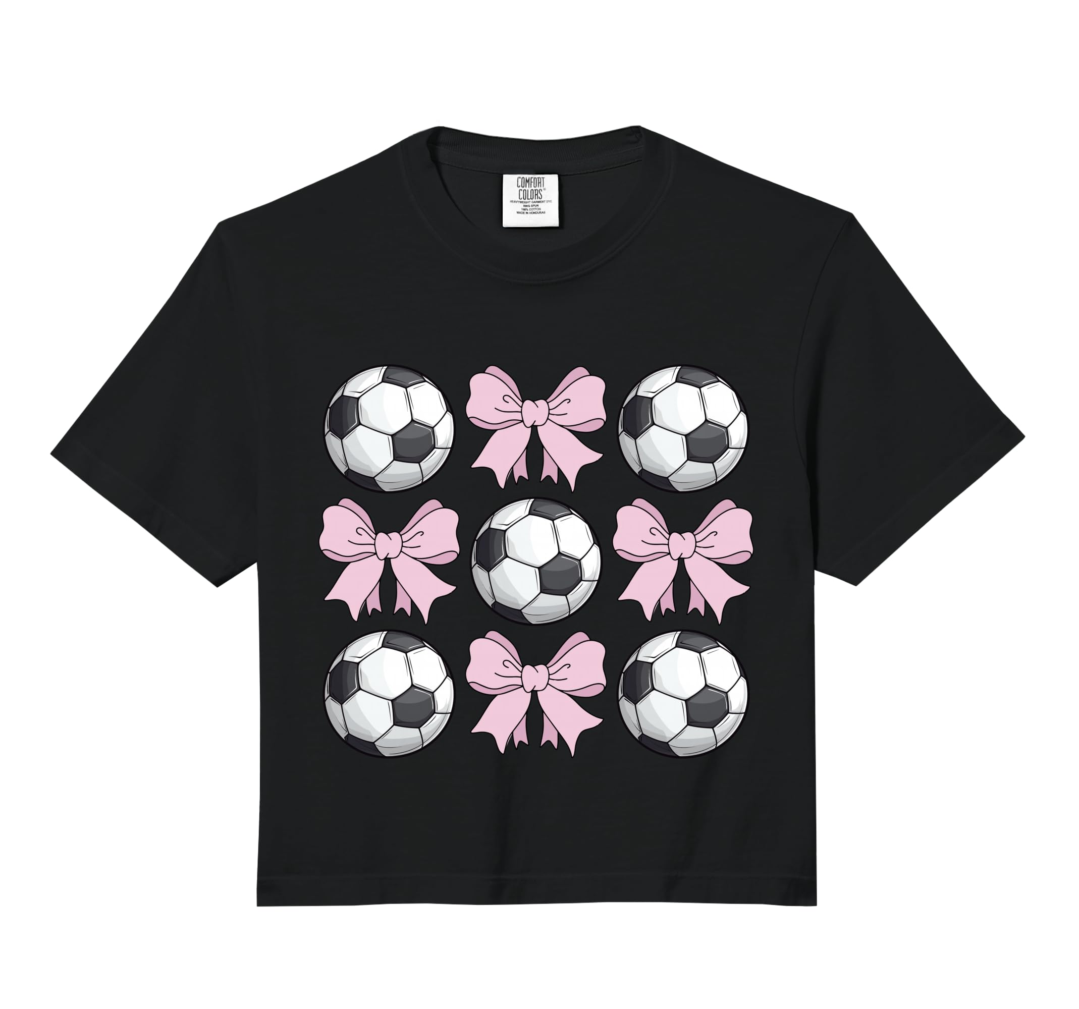Soccer Coquette Bow Soccer Comfort Sweatshirt - Novelty Apparel Unisex - T-Shirt, Sweatshirt, Hoodie