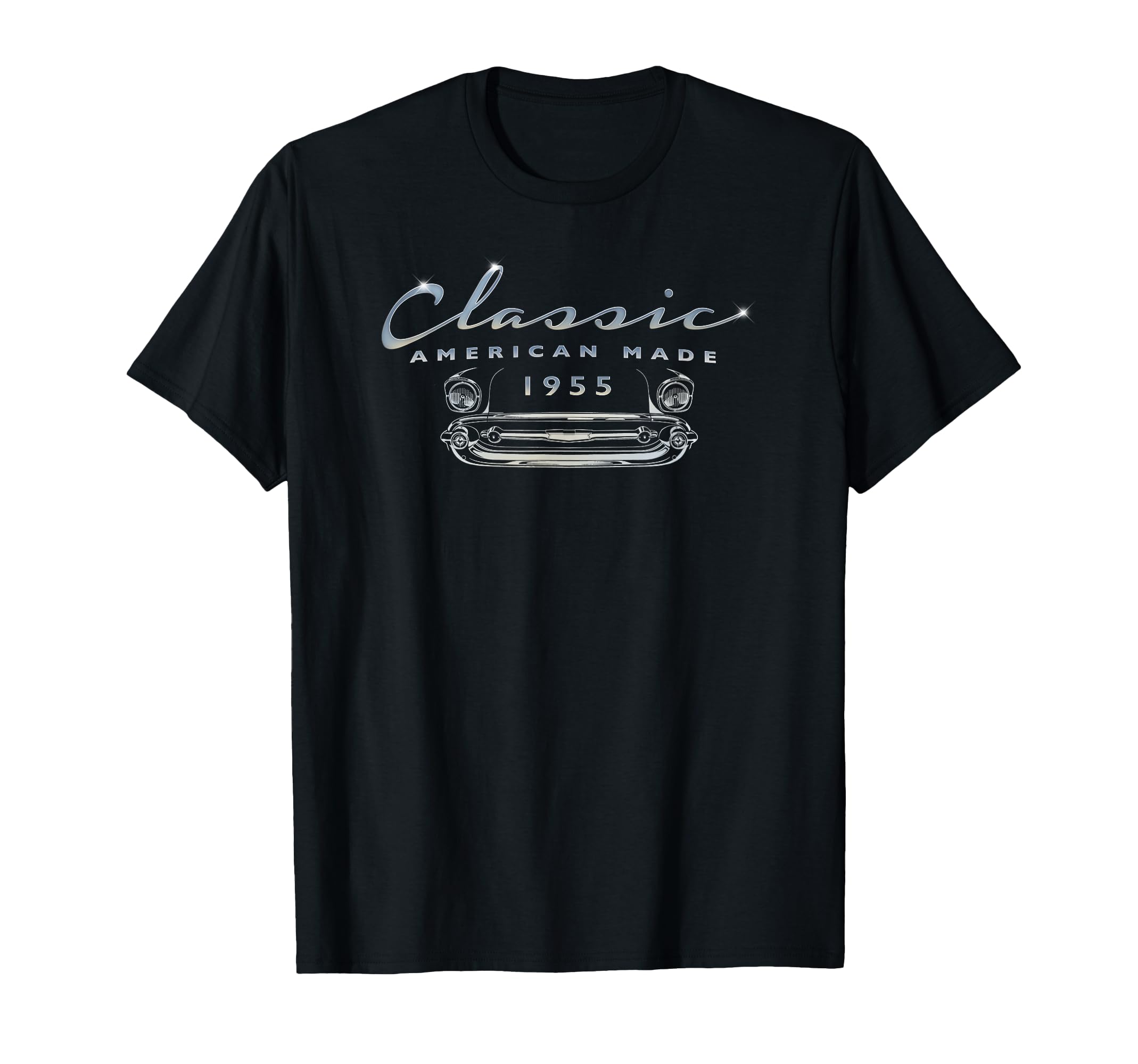 Car 1955 71St Birthday Antique Auto T-Shirt - Novelty Apparel Unisex - T-Shirt, Sweatshirt, Hoodie