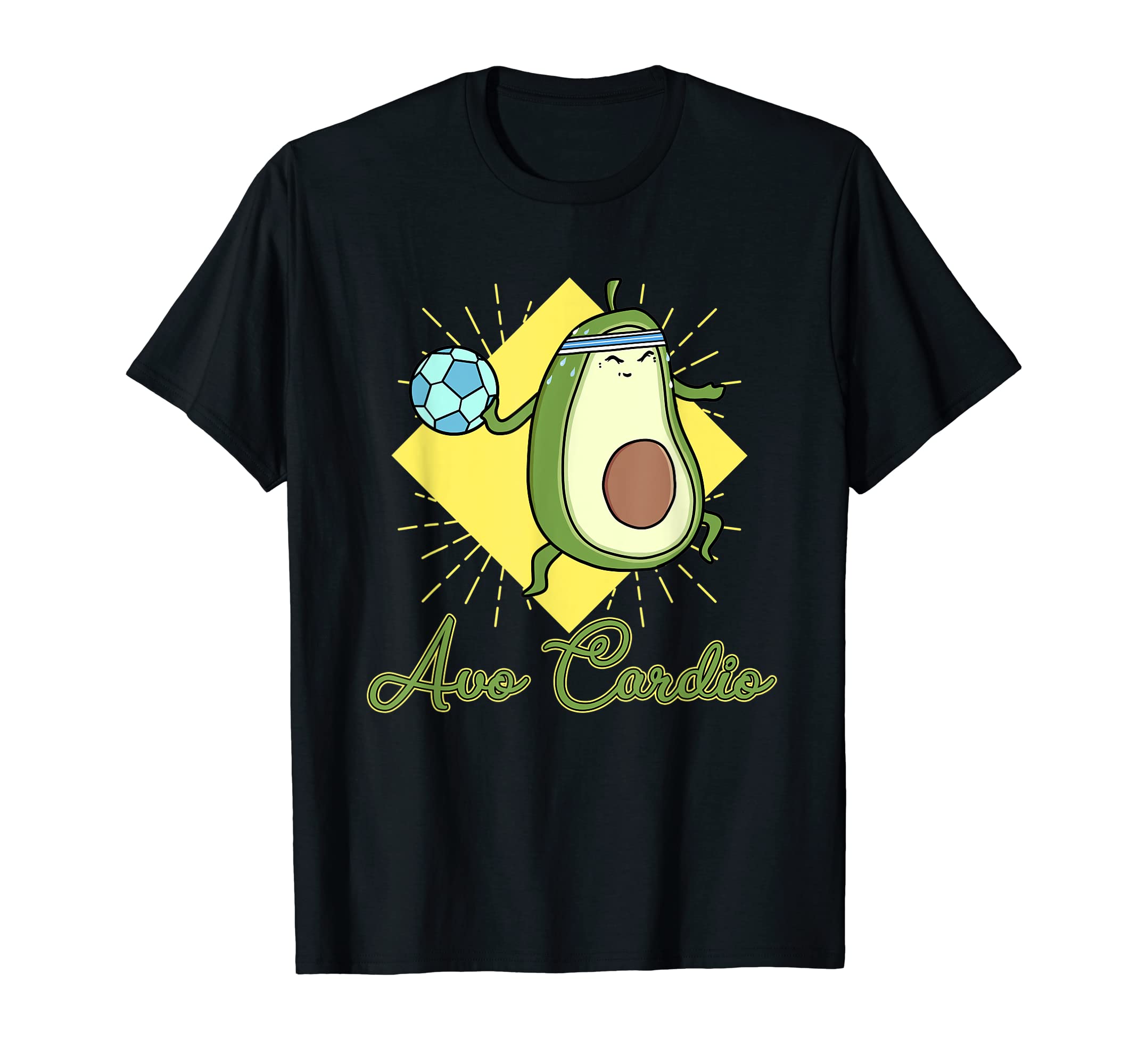 Avocardio Soccer Heart Fitness T-Shirt - Casual Everyday Wear Unisex - T-Shirt, Sweatshirt, Hoodie