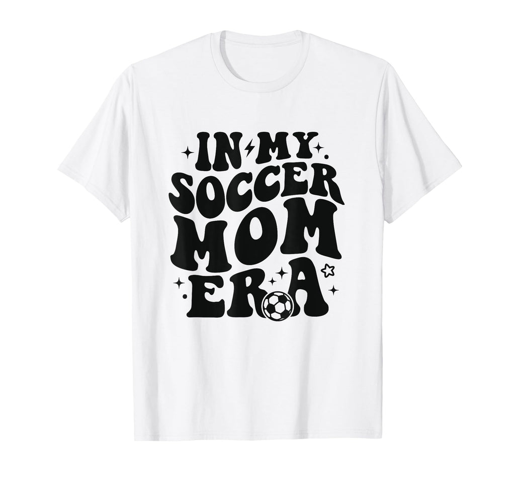 My Soccer Mom Era Groovy Soccer Mama T-Shirt - Custom Art Print for Adults - T-Shirt, Sweatshirt, Hoodie