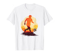 Soccer Player Silhouette Sunset T-Shirt - Streetwear Style Men Women - T-Shirt, Sweatshirt, Hoodie