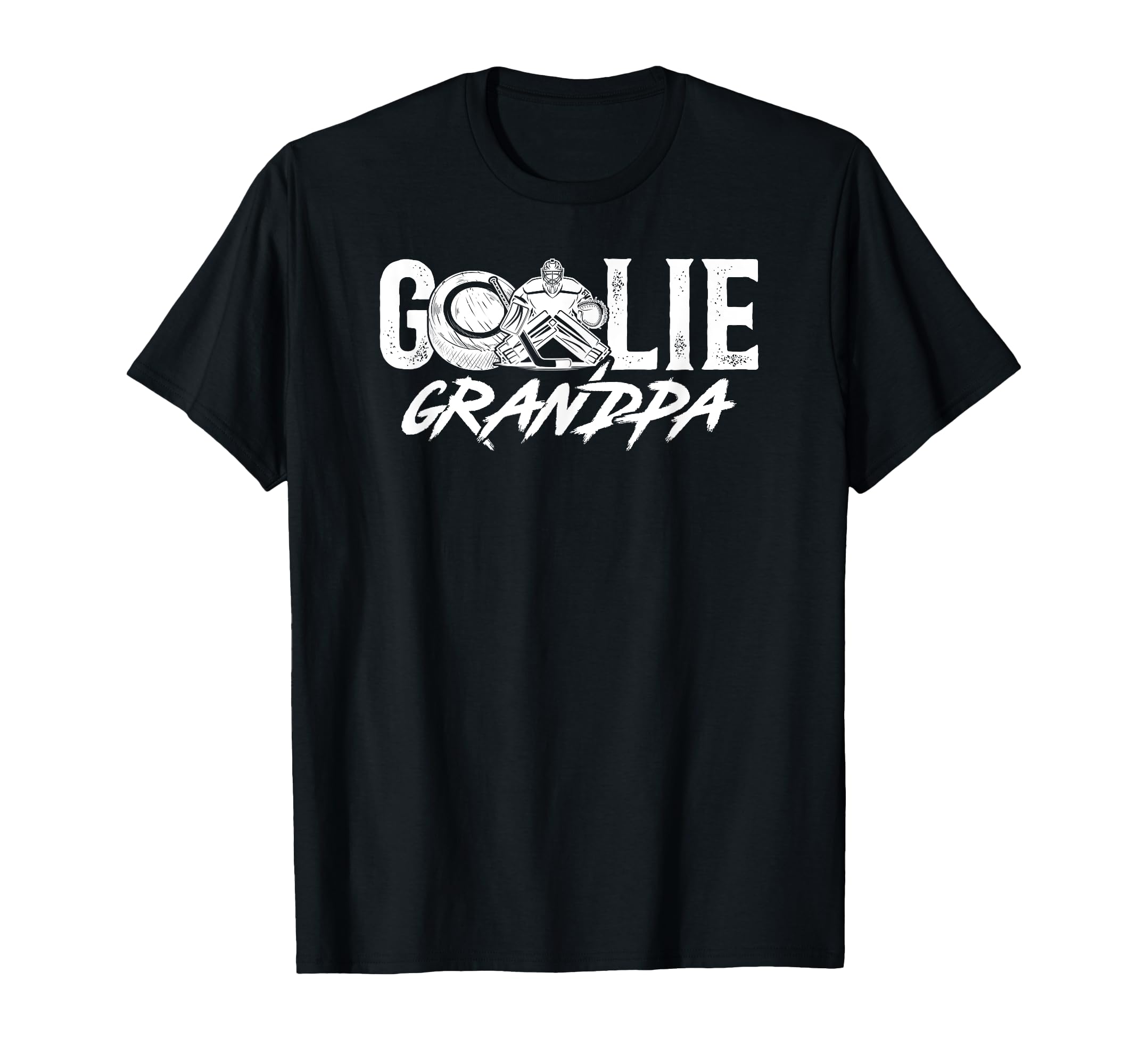 Ice Hockey Goalie Grandpa Hockey T-Shirt - Minimalist Print for Adults - T-Shirt, Sweatshirt, Hoodie