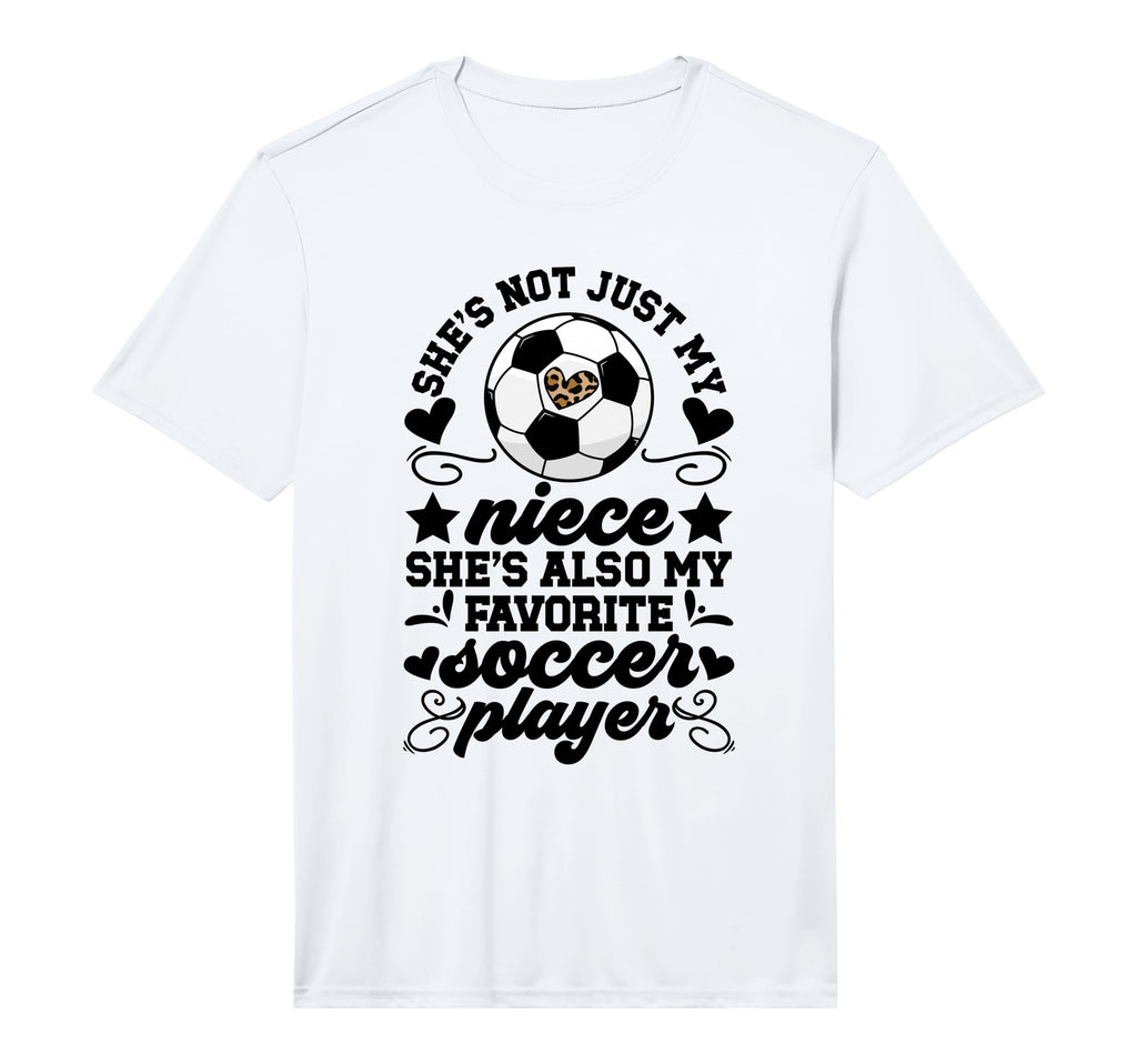 Mens My Niece Soccer Aunt Soccer T-Shirt - Minimalist Print for Adults - T-Shirt, Sweatshirt, Hoodie