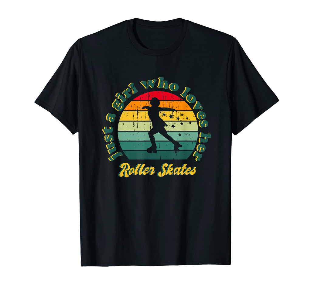Just Who Loves Her Roller Skates T-Shirt - Aesthetic Graphic Unisex - T-Shirt, Sweatshirt, Hoodie