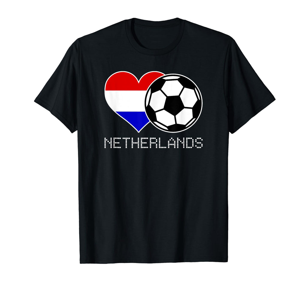 Netherlands Soccer Dutch Flag Love T-Shirt - Minimalist Print for Adults - T-Shirt, Sweatshirt, Hoodie