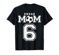 Number 6 Custom Proud Soccer Futbol T-Shirt - Unique Graphic for Adults - T-Shirt, Sweatshirt, Hoodie