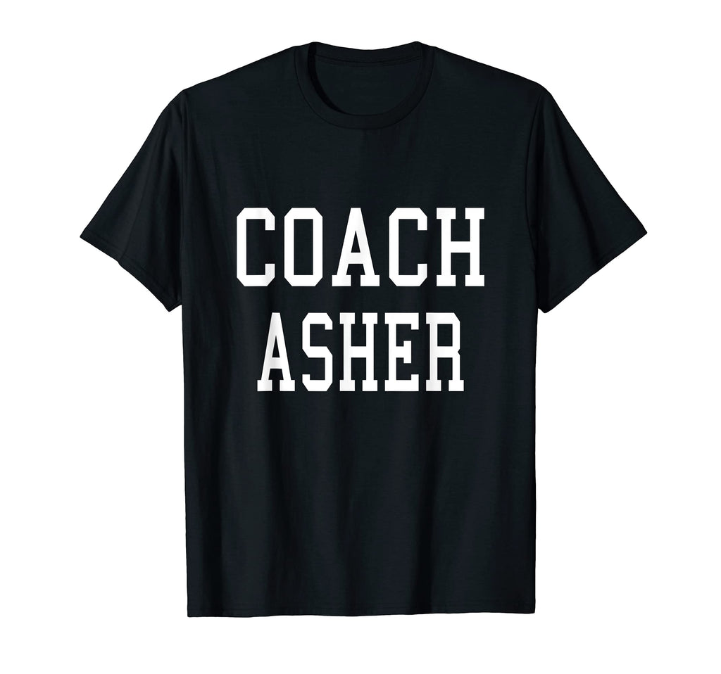 Coach Asher Custom Football Soccer T-Shirt - Unique Graphic Men Women - T-Shirt, Sweatshirt, Hoodie
