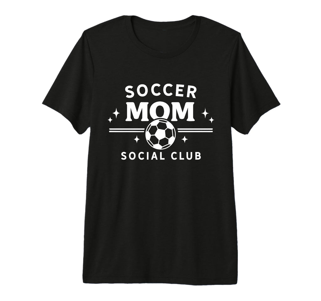 Soccer Mom Social Club Funny Sports Mom T-Shirt - Trendy Graphic Men Women - T-Shirt, Sweatshirt, Hoodie
