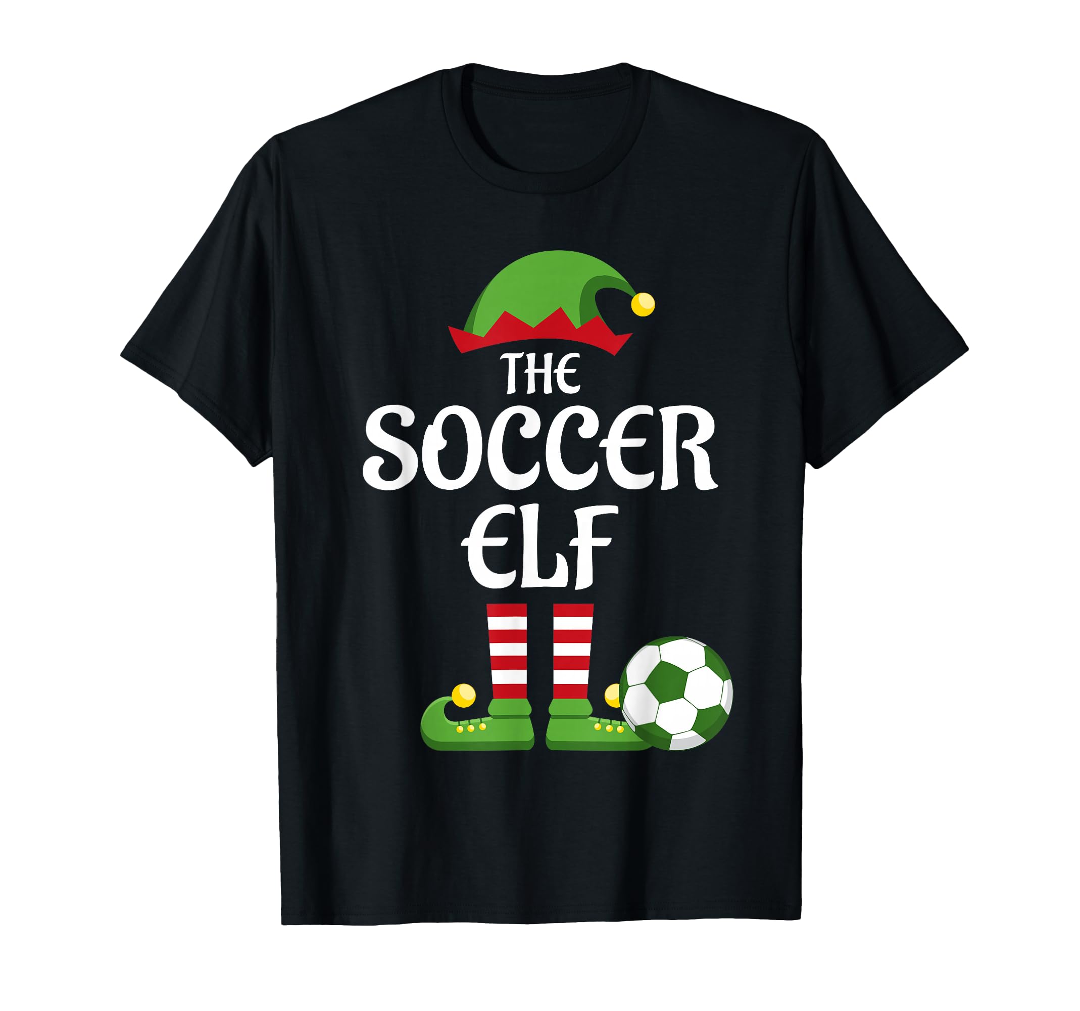 Soccer Elf Family Matching Group Sporty T-Shirt - Graphic Print for Adults - T-Shirt, Sweatshirt, Hoodie