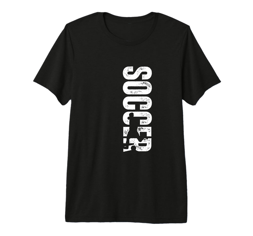 Soccer Coach Distressed Soccer Player T-Shirt - Minimalist Print Men Women - T-Shirt, Sweatshirt, Hoodie