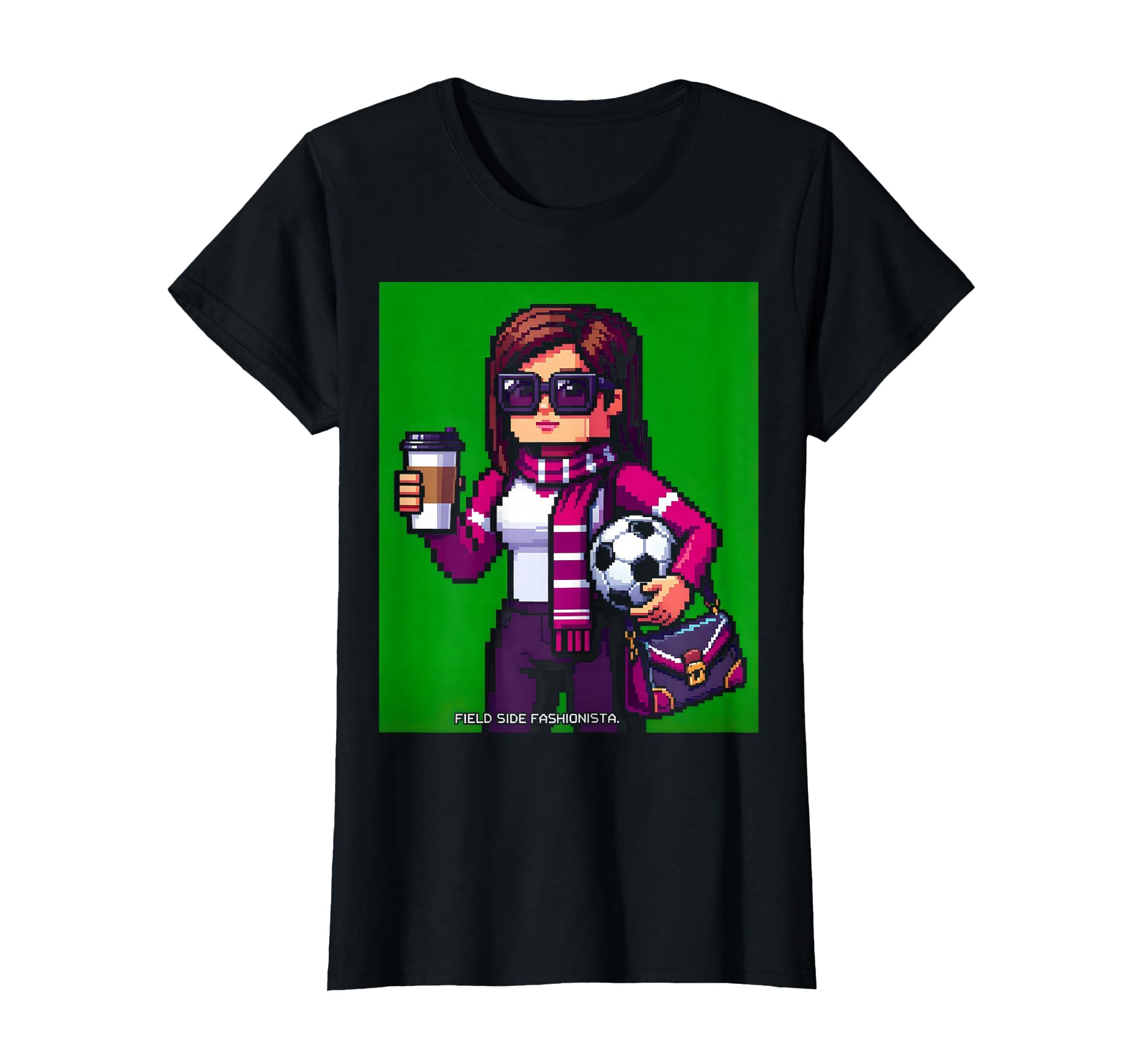 Field Side Fashionista Soccer Mom T-Shirt - Minimalist Print Men Women - T-Shirt, Sweatshirt, Hoodie