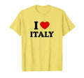 I Love Italy T-Shirt - Minimalist Print Unisex - T-Shirt, Sweatshirt, Hoodie