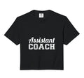 Assistant Coach Comfort Colors Crop Hoodie - Aesthetic Graphic for Adults - T-Shirt, Sweatshirt, Hoodie
