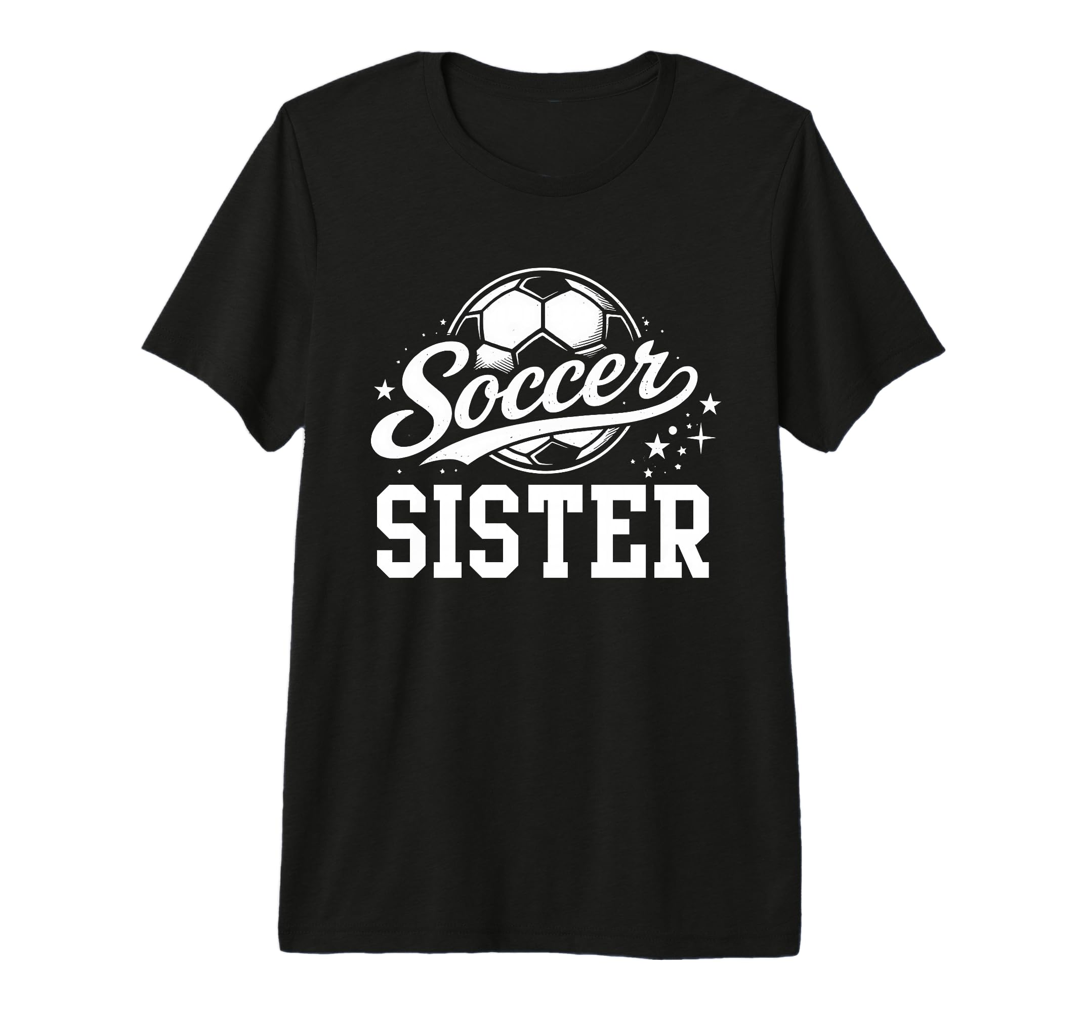 Soccer Sister Soccer Ball Tri Blend T-Shirt - Custom Art Print Unisex - T-Shirt, Sweatshirt, Hoodie