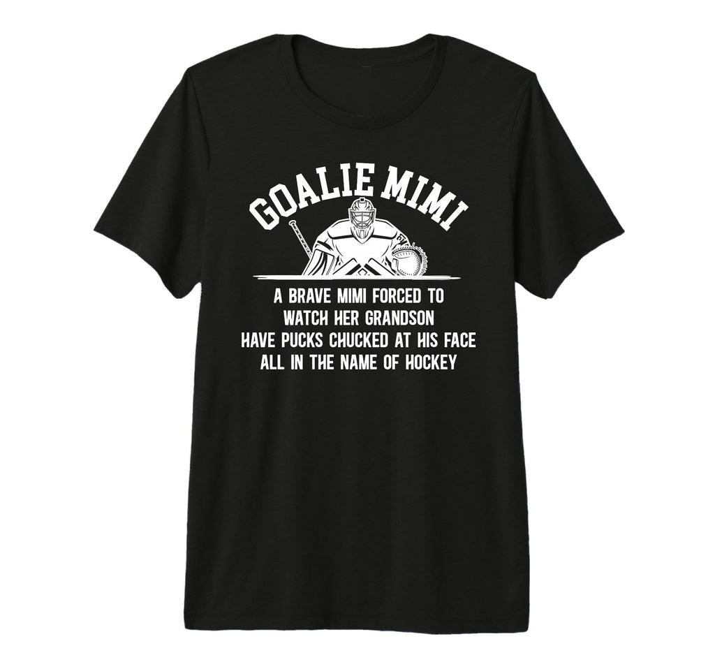 Hockey Goalie Mimi Hockey Keeper T-Shirt - Custom Art Print for Adults - T-Shirt, Sweatshirt, Hoodie