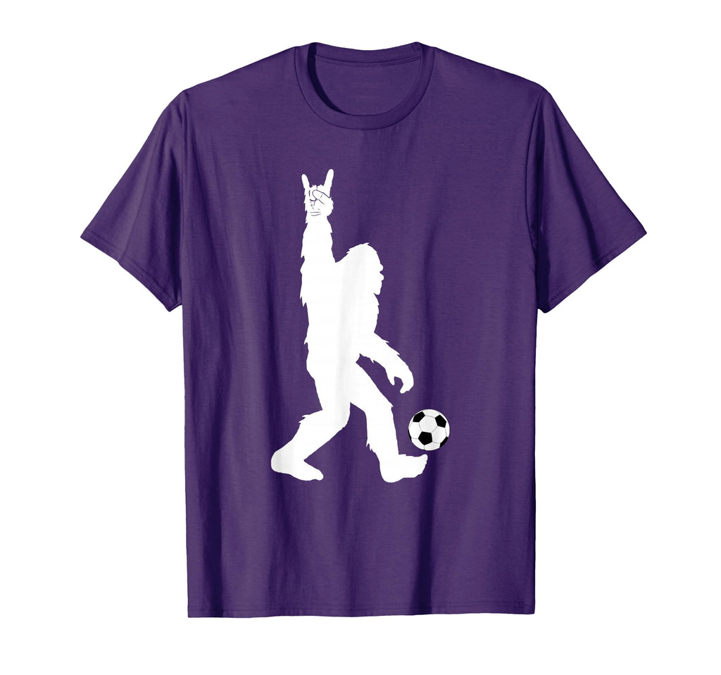Funny Soccer Bigfoot Rock Sasquatch T-Shirt - Aesthetic Graphic Men Women - T-Shirt, Sweatshirt, Hoodie