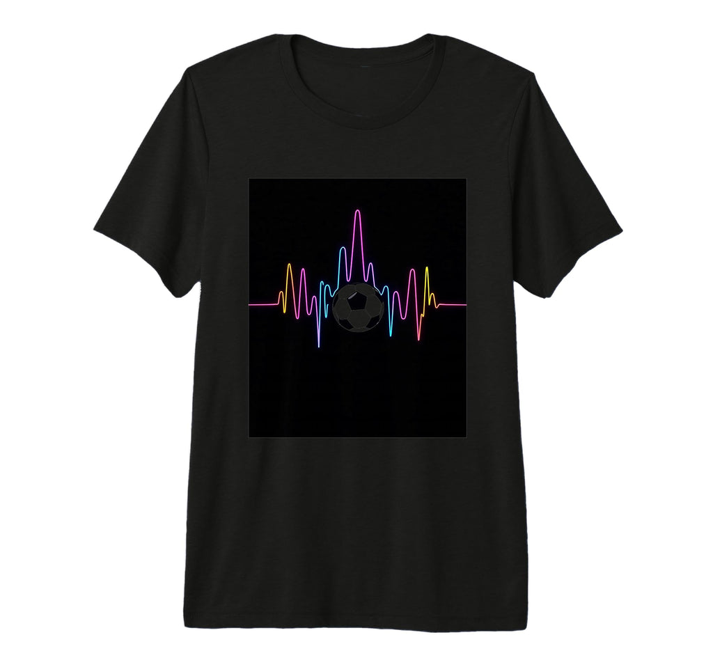 Minimalist Soccer Heartbeat Tri Blend T-Shirt - Trendy Graphic for Adults - T-Shirt, Sweatshirt, Hoodie