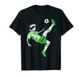 Soccer Santa Hat And Ball T-Shirt - Minimalist Print Unisex - T-Shirt, Sweatshirt, Hoodie