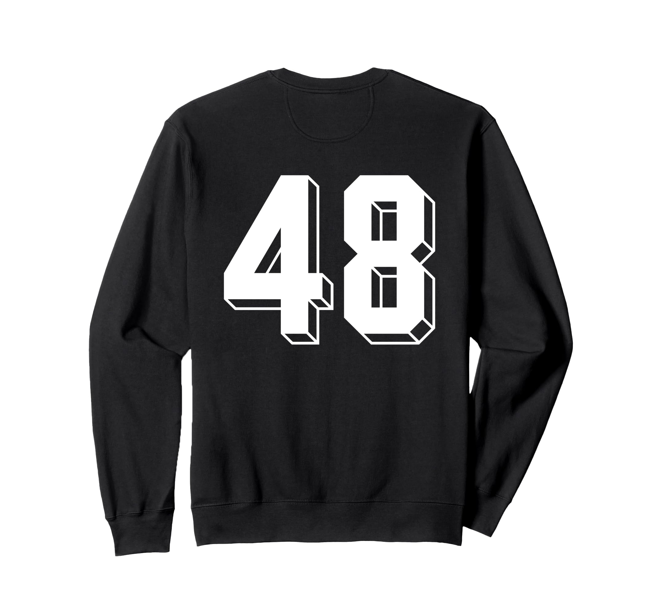 Number 48 Backside 80S 90S Team Sweatshirt - Graphic Print for Adults - T-Shirt, Sweatshirt, Hoodie