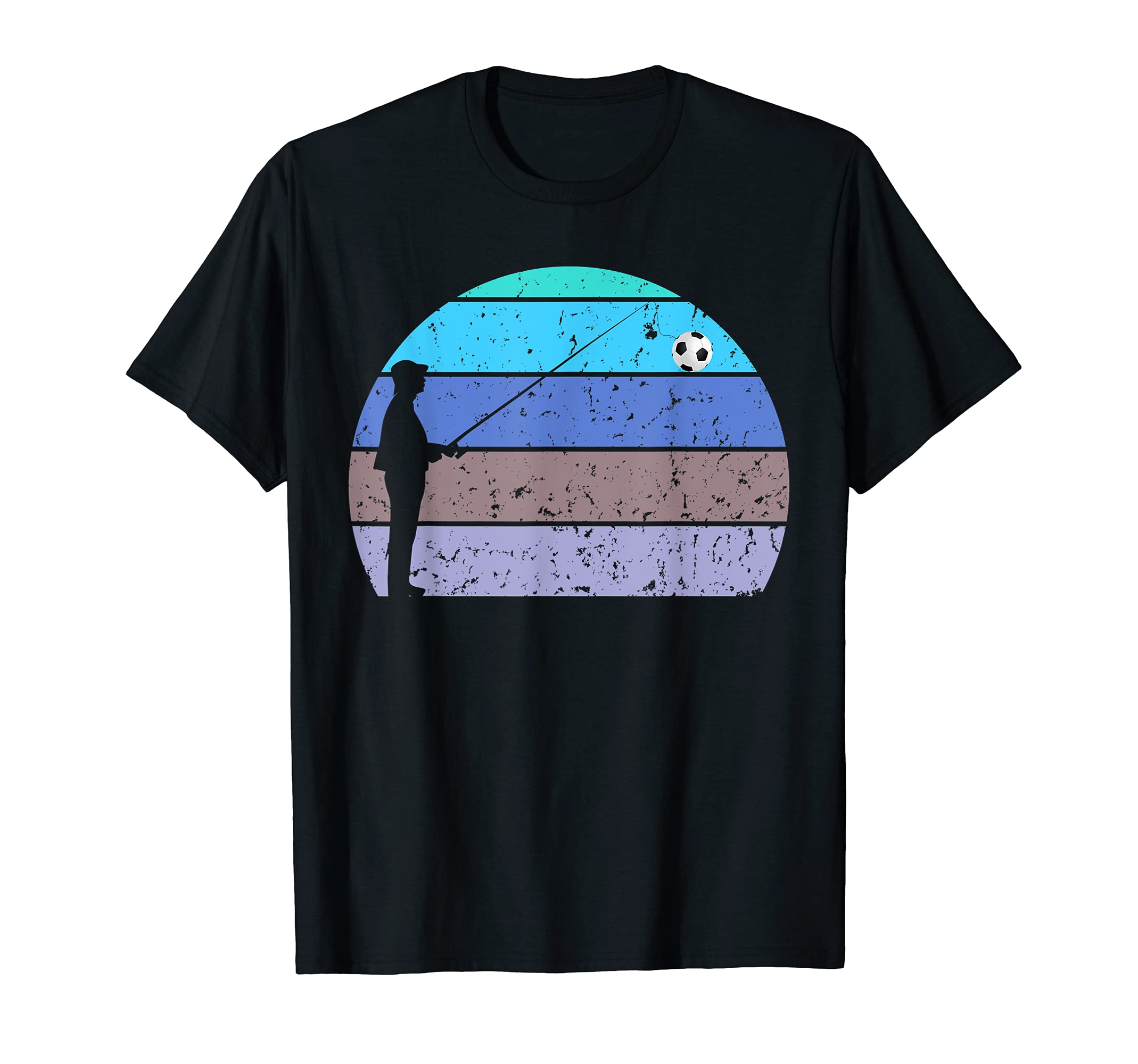 Funny Fisherman Fishing Soccer Ball T-Shirt - Aesthetic Graphic Men Women - T-Shirt, Sweatshirt, Hoodie