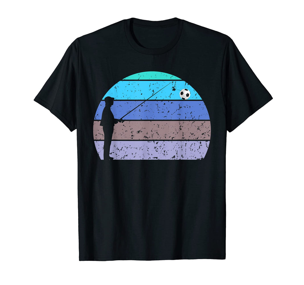 Funny Fisherman Fishing Soccer Ball T-Shirt - Minimalist Print Unisex - T-Shirt, Sweatshirt, Hoodie