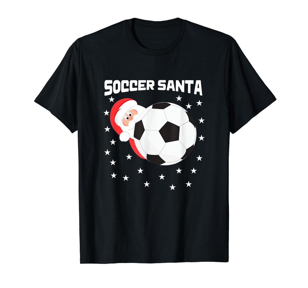Soccer Goalkeeper Holiday Santa Claus T-Shirt - Casual Everyday Wear Unisex - T-Shirt, Sweatshirt, Hoodie