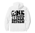 Proud Soccer Nephew Soccer Ball Drip Hoodie - Novelty Apparel for Adults - T-Shirt, Sweatshirt, Hoodie