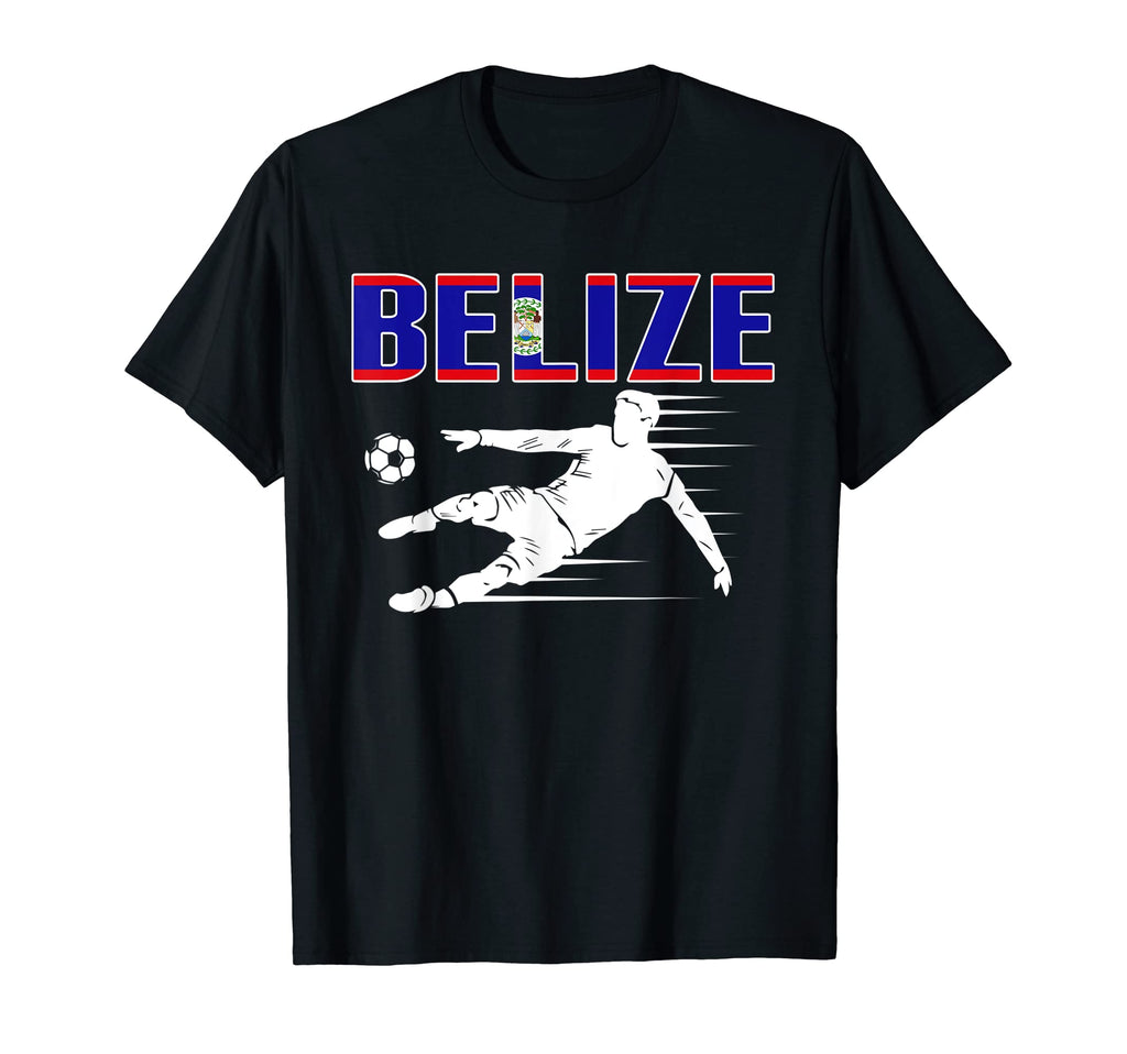 Belize Soccer Fans Jersey Proud Belizean T-Shirt - Graphic Print Men Women - T-Shirt, Sweatshirt, Hoodie