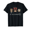 Mom Life Soccer Messy Bun Hair Mothers T-Shirt - Fun Novelty Design Unisex - T-Shirt, Sweatshirt, Hoodie