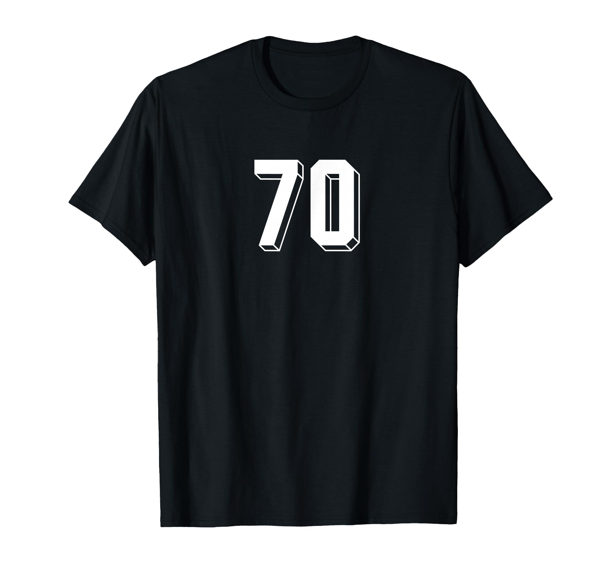 Number 70 80S 90S Soccer Team Jersey T-Shirt - Custom Art Print for Adults - T-Shirt, Sweatshirt, Hoodie