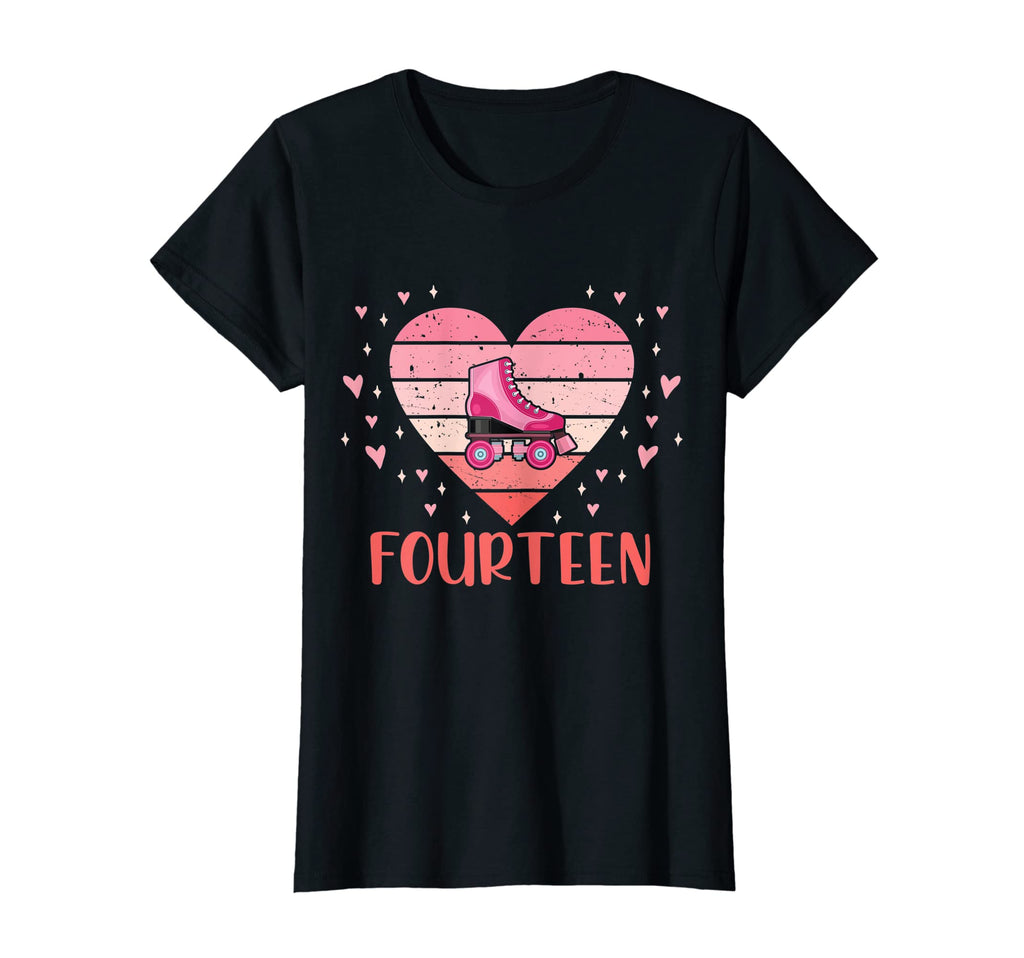 Womens 14 Year Old Roller Skating T-Shirt - Fun Novelty Design Men Women - T-Shirt, Sweatshirt, Hoodie