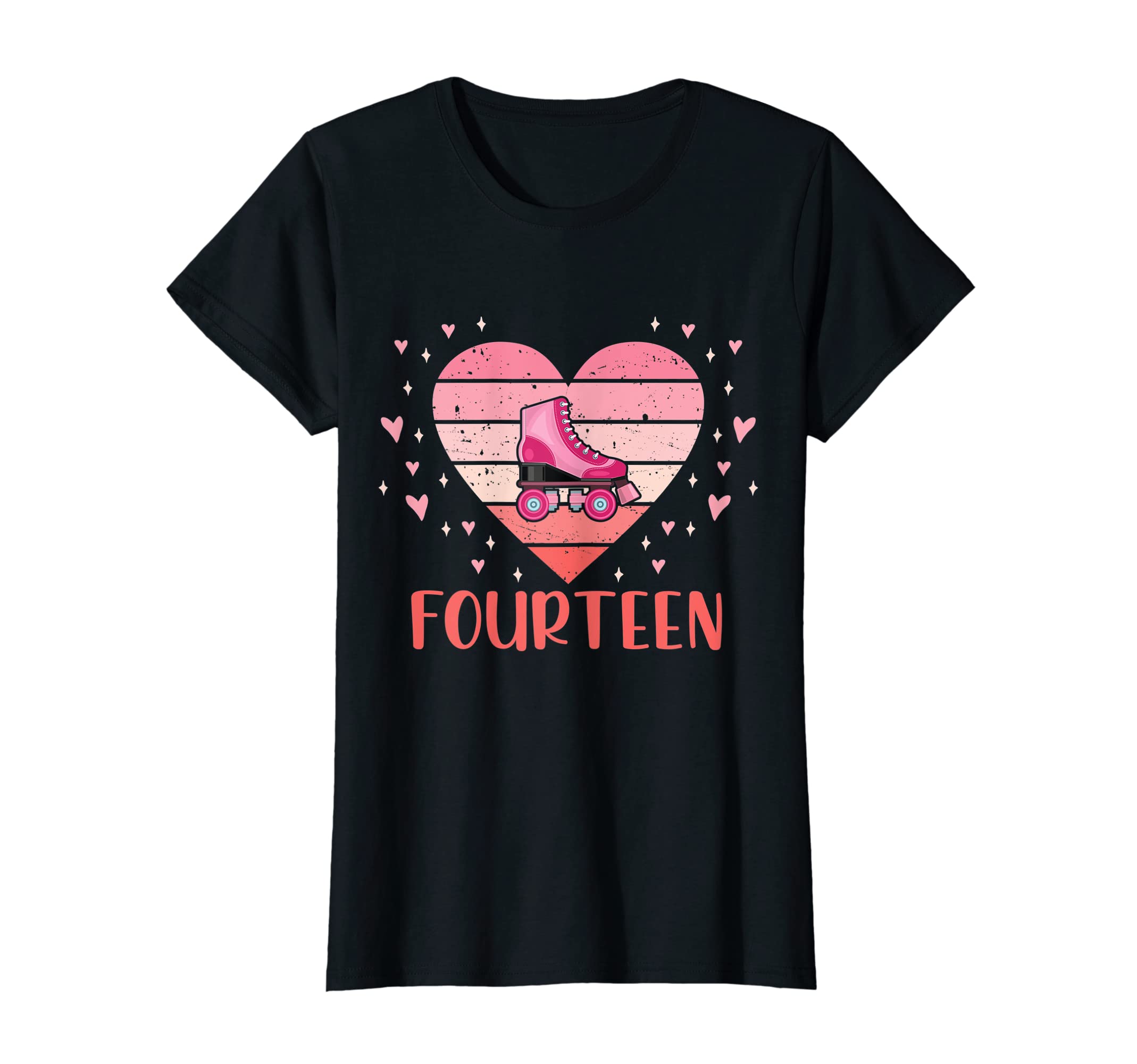 Womens 14 Year Old Roller Skating T-Shirt - Fun Novelty Design Men Women - T-Shirt, Sweatshirt, Hoodie