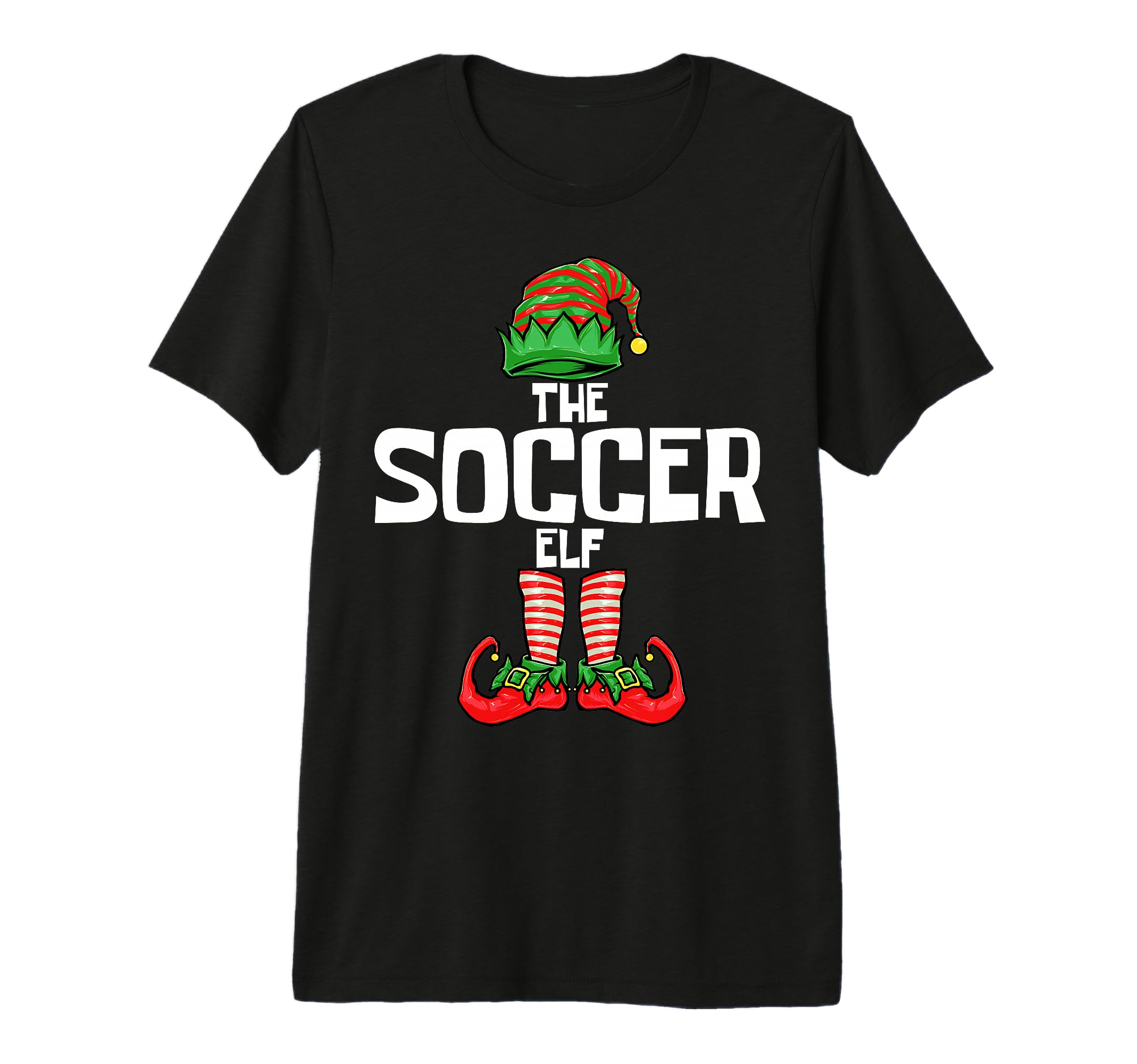 Soccer Elf Matching Family Tri T-Shirt - Casual Everyday Wear Men Women - T-Shirt, Sweatshirt, Hoodie
