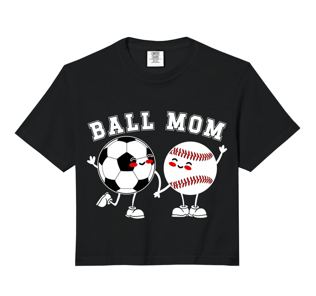 Ball Mom Soccer Baseball Mom Baseball T-Shirt - Unique Graphic Men Women - T-Shirt, Sweatshirt, Hoodie