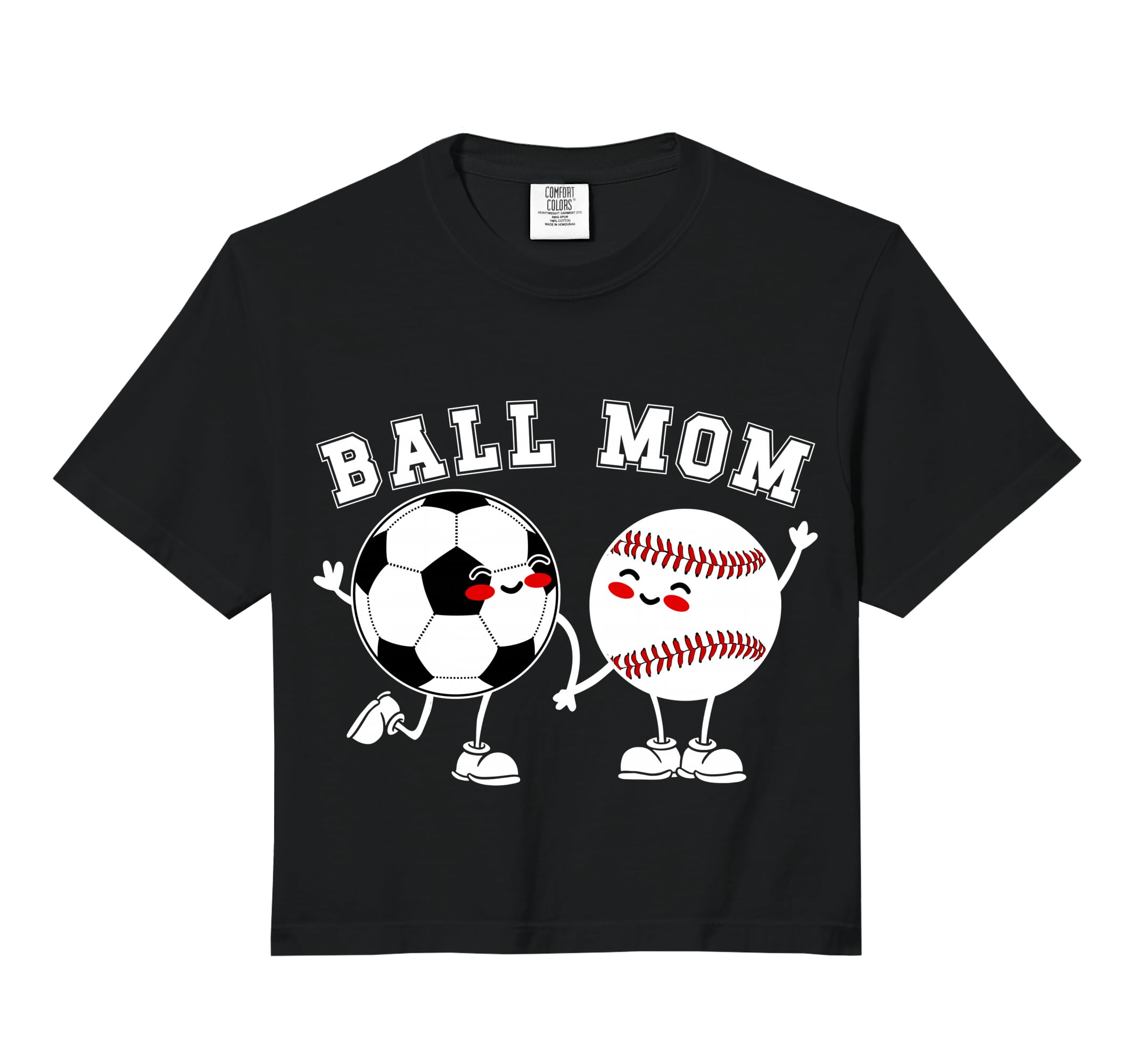 Ball Mom Soccer Baseball Mom Baseball T-Shirt - Unique Graphic Men Women - T-Shirt, Sweatshirt, Hoodie