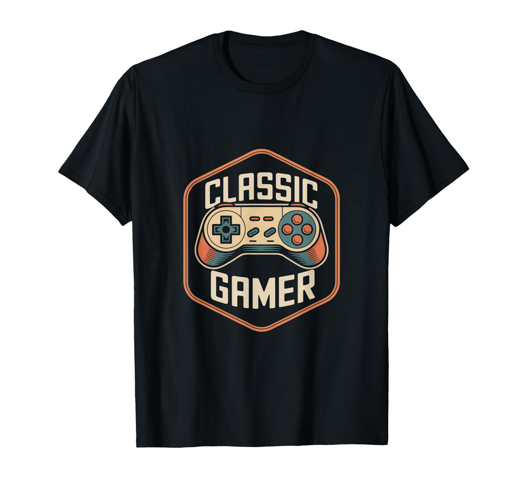 Gamer Controller Gaming Badge T-Shirt - Aesthetic Graphic Men Women - T-Shirt, Sweatshirt, Hoodie