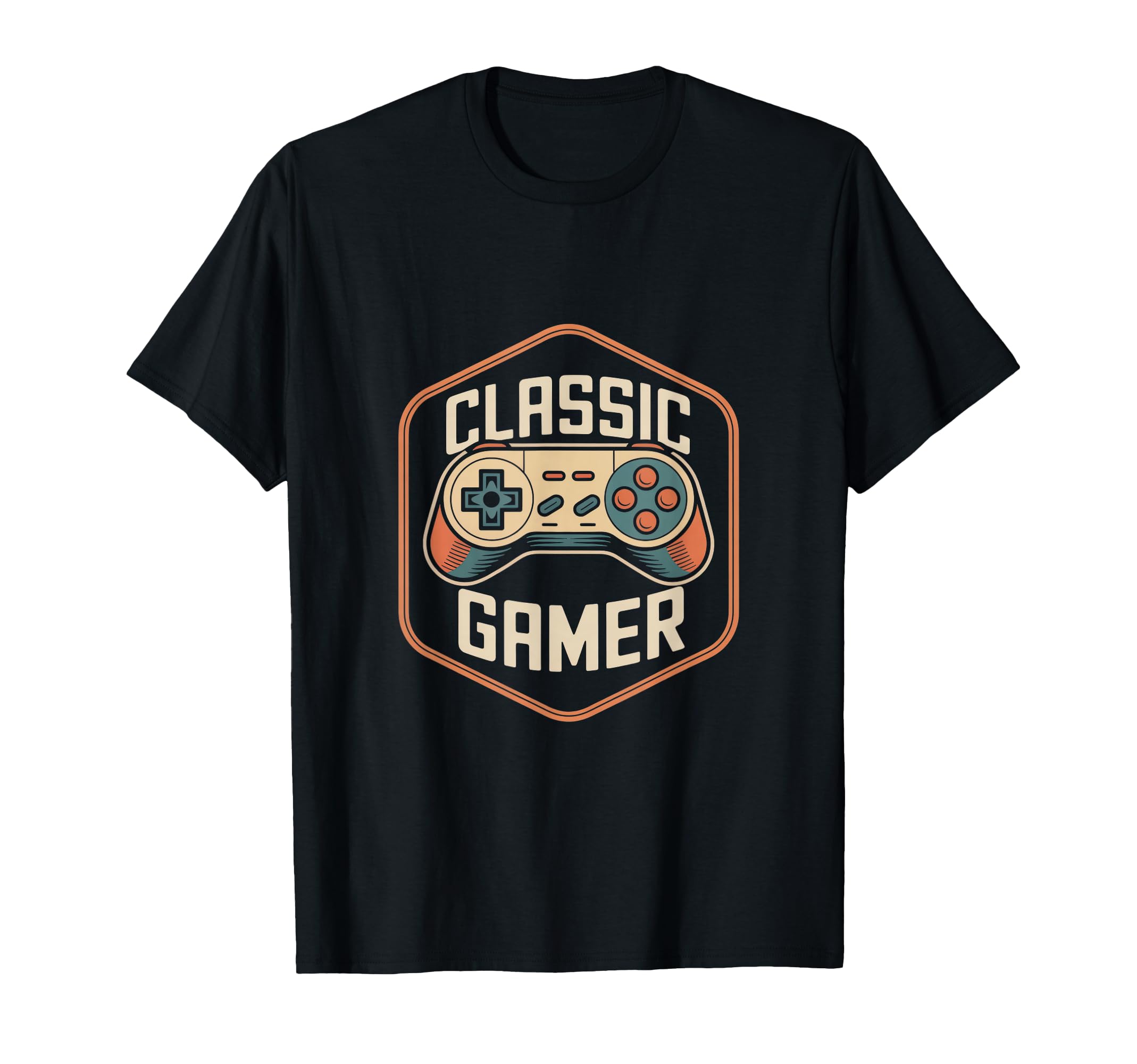 Gamer Controller Gaming Badge T-Shirt - Aesthetic Graphic Men Women - T-Shirt, Sweatshirt, Hoodie