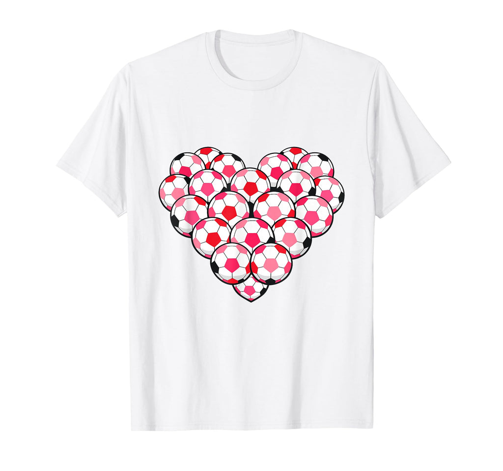 Heart Shaped Soccer Ball Artwork T-Shirt - Unique Graphic for Adults - T-Shirt, Sweatshirt, Hoodie