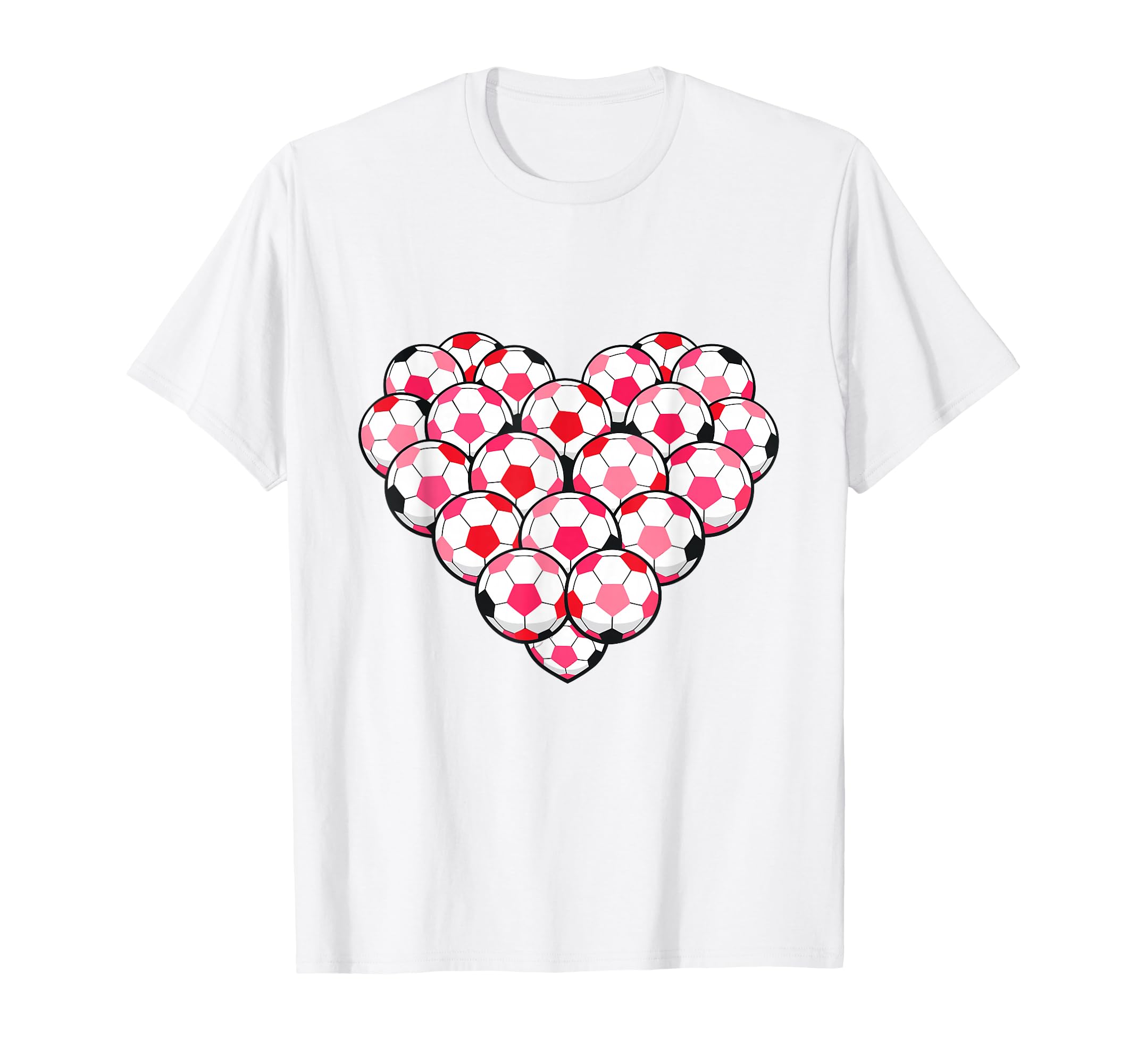 Heart Shaped Soccer Ball Artwork T-Shirt - Unique Graphic for Adults - T-Shirt, Sweatshirt, Hoodie