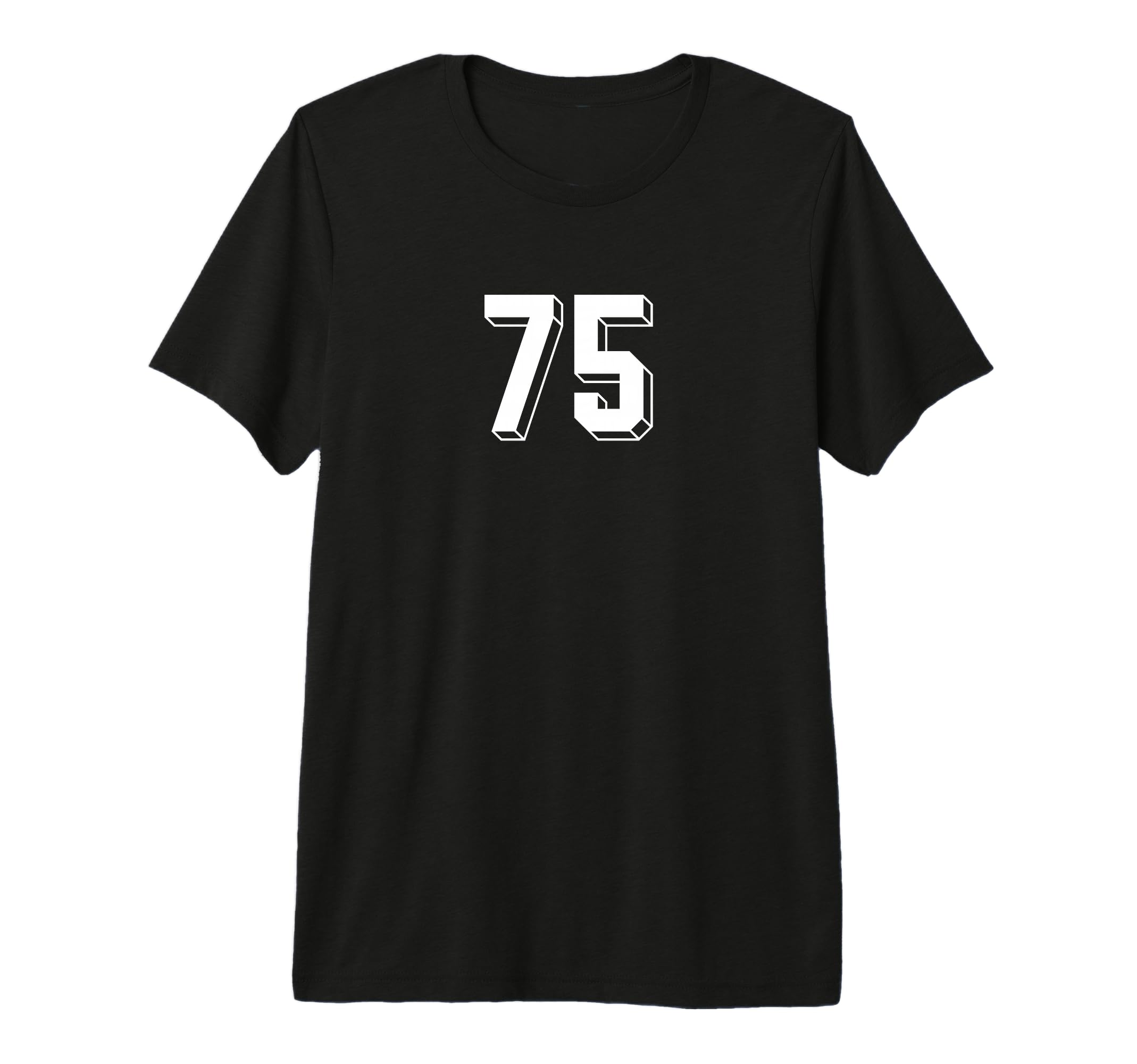Number 75 80S 90S Soccer Team Jersey T-Shirt - Minimalist Print Men Women - T-Shirt, Sweatshirt, Hoodie